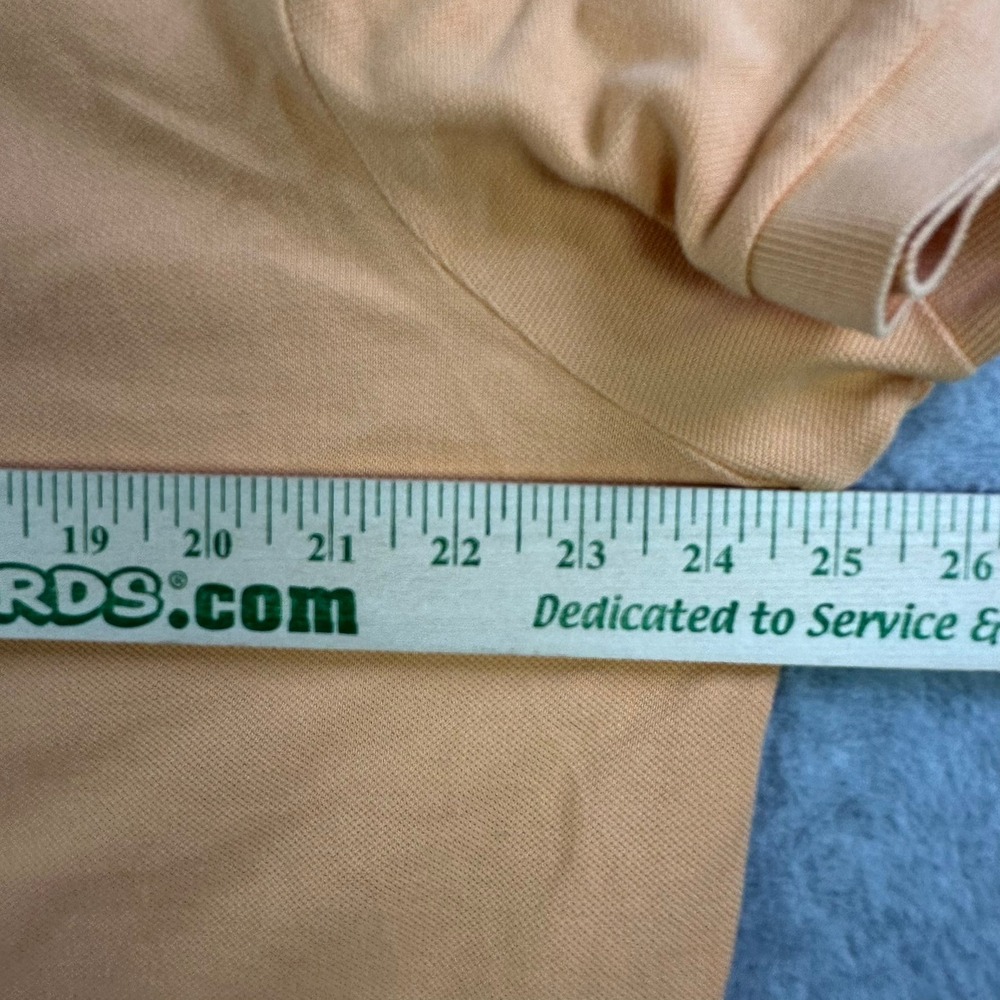 Lacoste Vintage Washed Orange Polo Shirt Dayton Flyers Basketball Mens 8 3XL - Picture 8 of 11